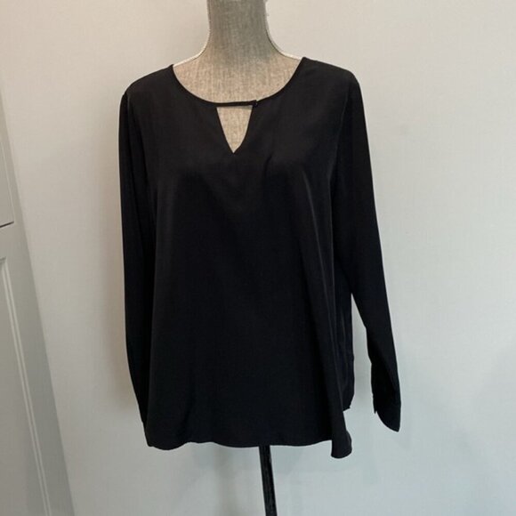 Liz Lange Black Long Sleeve Blouse Size XL - Picture 11 of 13